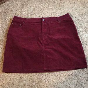 Corduroy skirt